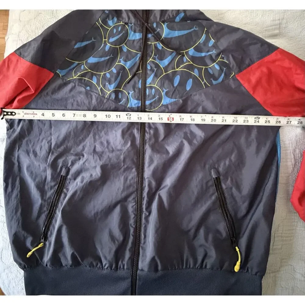 Nike Windrunner Jacket Go The Extra Smile DQ3526-437‎ Blue/Red Men's Sz Large